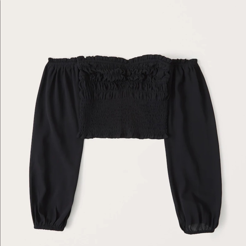 Abercrombie Smocked Off the Shoulder Top